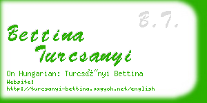 bettina turcsanyi business card